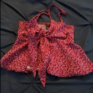 Women’s Red Patterned Blouse